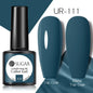 Brown Blue Gel Nail Polish UV LED Autumn Winter Series Matte And Glossy Colors Elegant Stylish Design For Womens