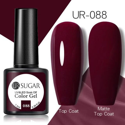 Brown Blue Gel Nail Polish UV LED Autumn Winter Series Matte And Glossy Colors Elegant Stylish Design For Womens