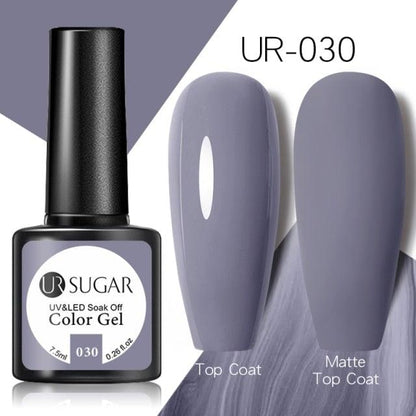 Brown Blue Gel Nail Polish UV LED Autumn Winter Series Matte And Glossy Colors Elegant Stylish Design For Womens