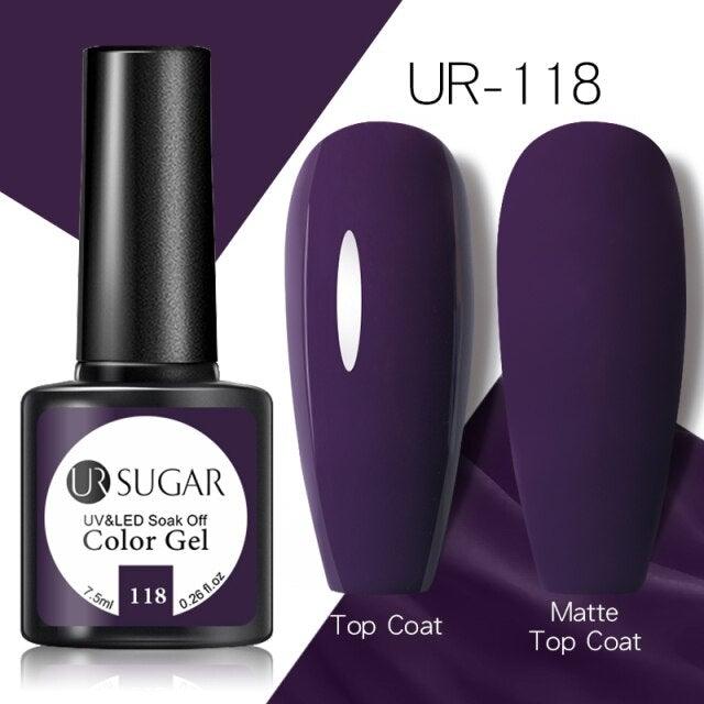 Brown Blue Gel Nail Polish UV LED Autumn Winter Series Matte And Glossy Colors Elegant Stylish Design For Womens
