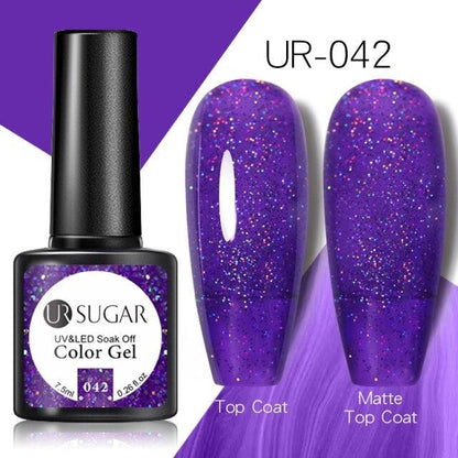 Brown Blue Gel Nail Polish UV LED Autumn Winter Series Matte And Glossy Colors Elegant Stylish Design For Womens