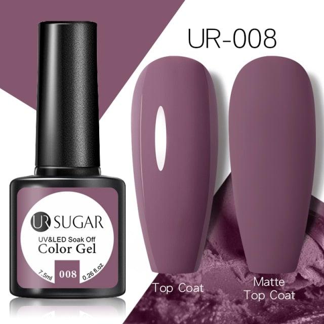 Brown Blue Gel Nail Polish UV LED Autumn Winter Series Matte And Glossy Colors Elegant Stylish Design For Womens
