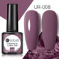 Brown Blue Gel Nail Polish UV LED Autumn Winter Series Matte And Glossy Colors Elegant Stylish Design For Womens