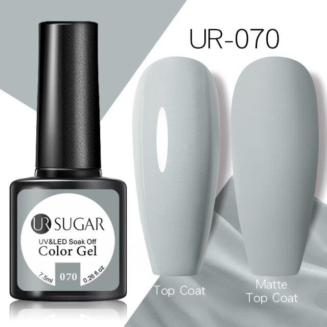 Brown Blue Gel Nail Polish UV LED Autumn Winter Series Matte And Glossy Colors Elegant Stylish Design For Womens