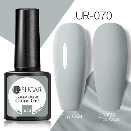 Brown Blue Gel Nail Polish UV LED Autumn Winter Series Matte And Glossy Colors Elegant Stylish Design For Womens