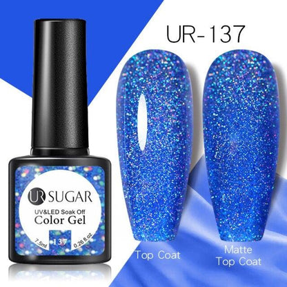 Brown Blue Gel Nail Polish UV LED Autumn Winter Series Matte And Glossy Colors Elegant Stylish Design For Womens