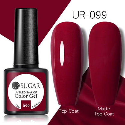 Brown Blue Gel Nail Polish UV LED Autumn Winter Series Matte And Glossy Colors Elegant Stylish Design For Womens