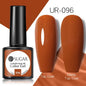 Brown Blue Gel Nail Polish UV LED Autumn Winter Series Matte And Glossy Colors Elegant Stylish Design For Womens