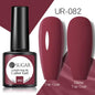 Brown Blue Gel Nail Polish UV LED Autumn Winter Series Matte And Glossy Colors Elegant Stylish Design For Womens