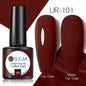 Brown Blue Gel Nail Polish UV LED Autumn Winter Series Matte And Glossy Colors Elegant Stylish Design For Womens