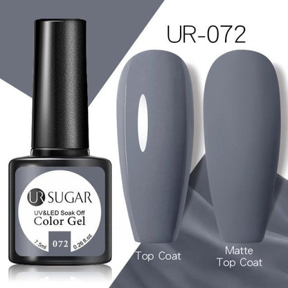 Brown Blue Gel Nail Polish UV LED Autumn Winter Series Matte And Glossy Colors Elegant Stylish Design For Womens