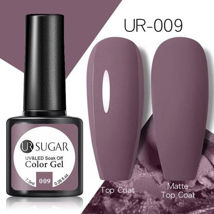 Brown Blue Gel Nail Polish UV LED Autumn Winter Series Matte And Glossy Colors Elegant Stylish Design For Womens